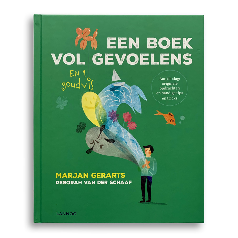 Cover kinderboek Een boek vol gevoelens en 1 goudvis. Emotieboeken